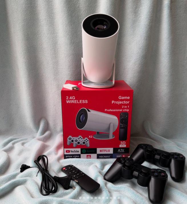 Transforma cualquier pared en una arena: ¡el proyector de juegos 2 en 1 que entretiene a toda la familia!